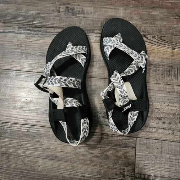 Chaco Z2 Classic Sport Women's Hiking Sandals Trine Bow Black White SH1 - Picture 1 of 11